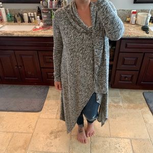 Extra long, very soft, cardigan